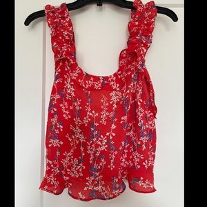Ruffle Detail Tank/Blouse